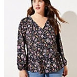 Loft floral blouse.